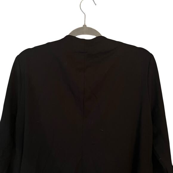 Lane Bryant Black Heavy Longline Open Drapey Cardigan Jacket 14/16 Lagenlook - Picture 7 of 9